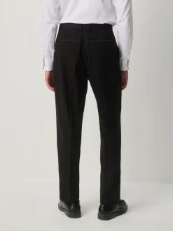 Smokings En Feestkleding|Next Zwart - Slim Fit Sequin Tuxedo Suit Trousers