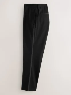 Smokings En Feestkleding|Next Zwart - Slim Fit Sequin Tuxedo Suit Trousers