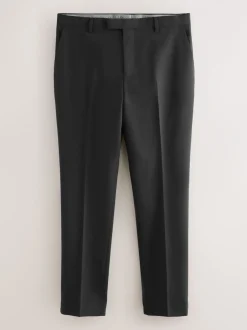 Smokings En Feestkleding*Next Zwart - Slim Fit Signature Nova Fides 100% Italian Wool Tuxedo Suit Trousers
