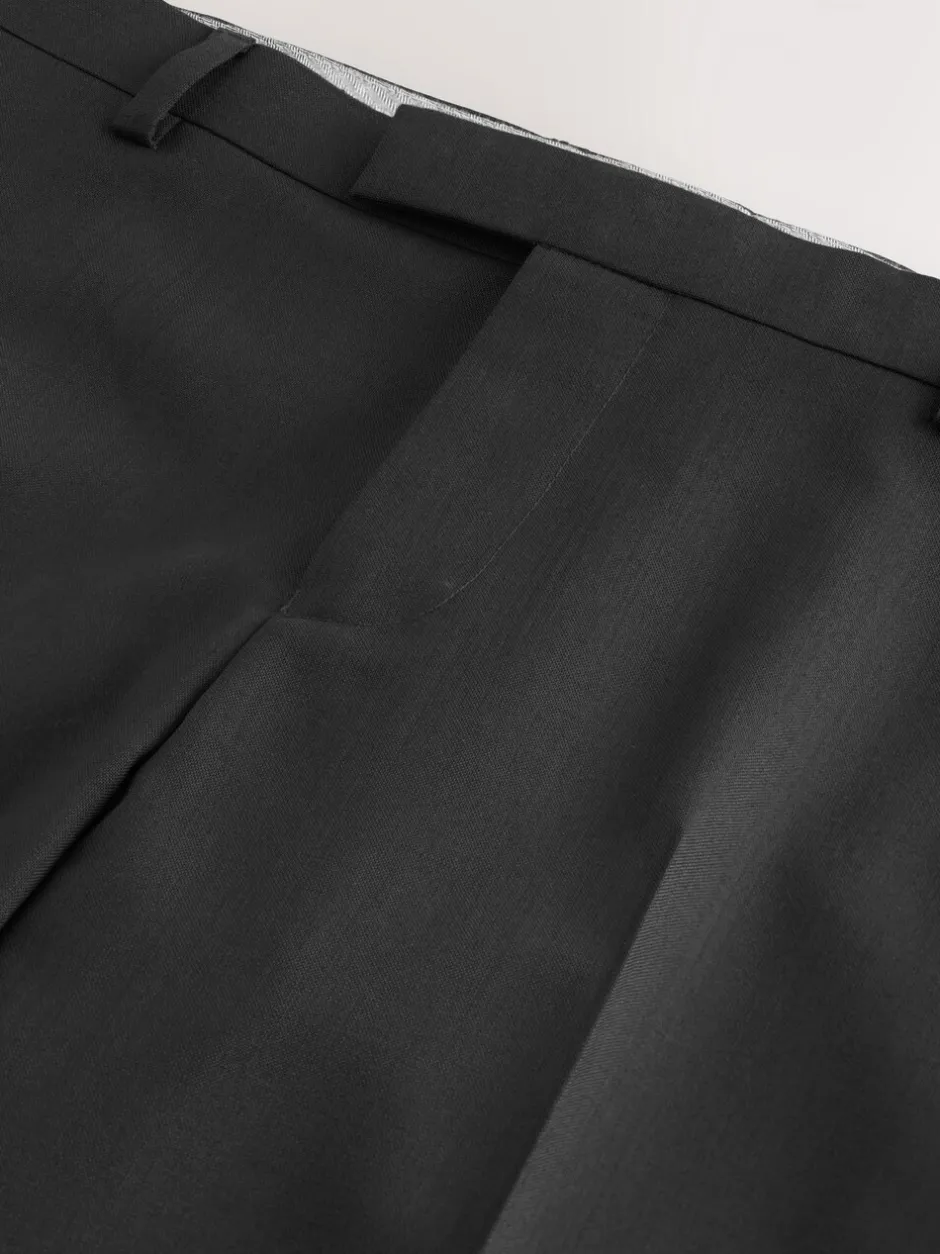 Smokings En Feestkleding*Next Zwart - Slim Fit Signature Nova Fides 100% Italian Wool Tuxedo Suit Trousers