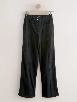 Jeans|Next - Slim Lift and Shape Wide Leg Jeans Zwart