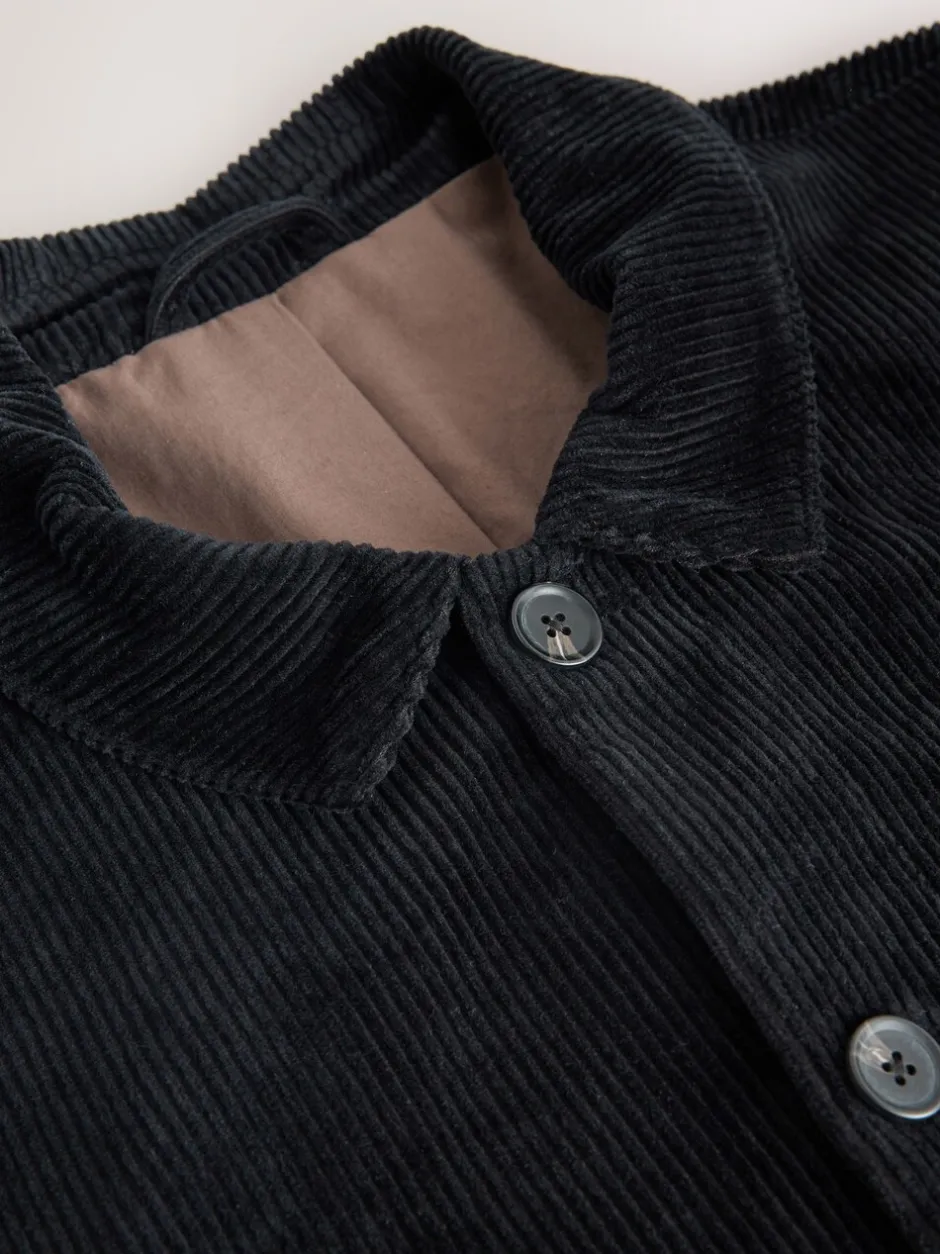 Blazers En Business-Jasjes|Jassen En Jacks*Next - Slim Rijk Corduroy Jack Zwart