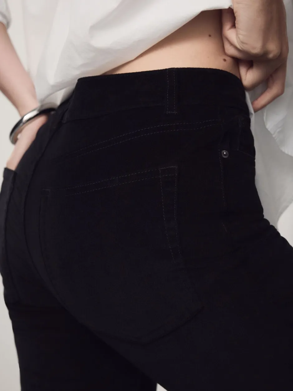 Jeans*Next - Slim Velvet Cord Jeans Zwart