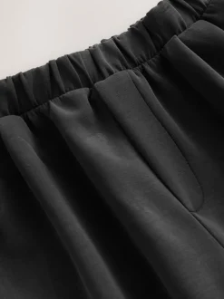Broeken|Next - Slinky superzachte jersey modal blend wijde pijpen pull-on broek Zwart