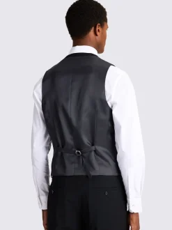 Vesten*MOSS - Smal - Stretch Suit Waistcoat Zwart