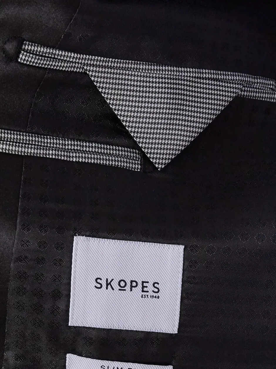 Smokings En Feestkleding|Pakken|Skopes Zwart - Smal - Sinatra fit diner kostuumjasje