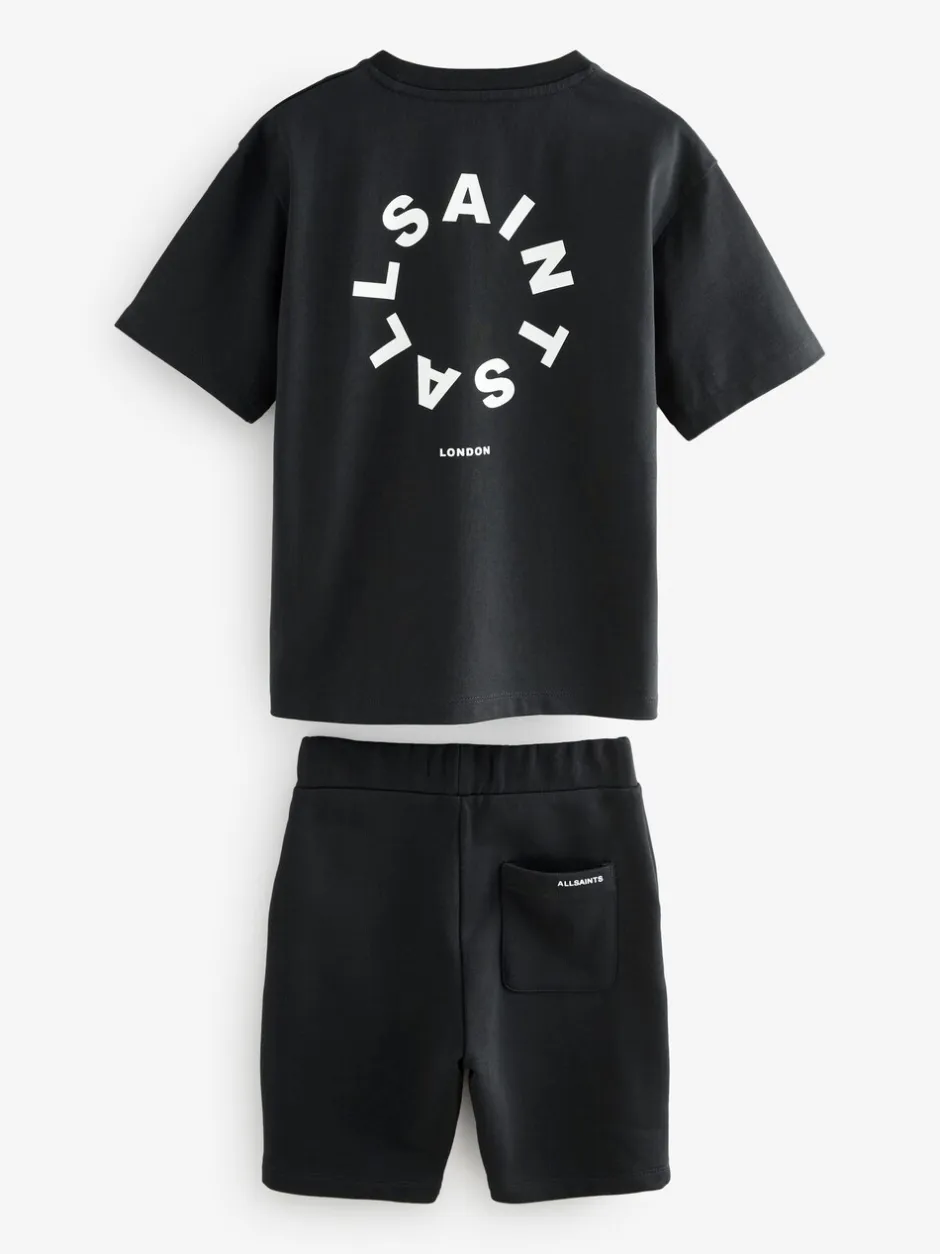 Shorts*smALLSAINTS - Tierra set van T-shirt en sweatshorts Zwart