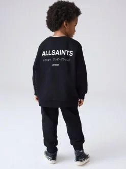 Joggingbroeken|Sweaters En Hoody´S|smALLSAINTS Zwart - Underground Oversized Set van Sweatshirt en Joggingbroek voor Jongere Jongens