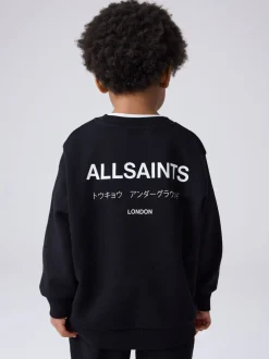 Joggingbroeken|Sweaters En Hoody´S|smALLSAINTS Zwart - Underground Oversized Set van Sweatshirt en Joggingbroek voor Jongere Jongens