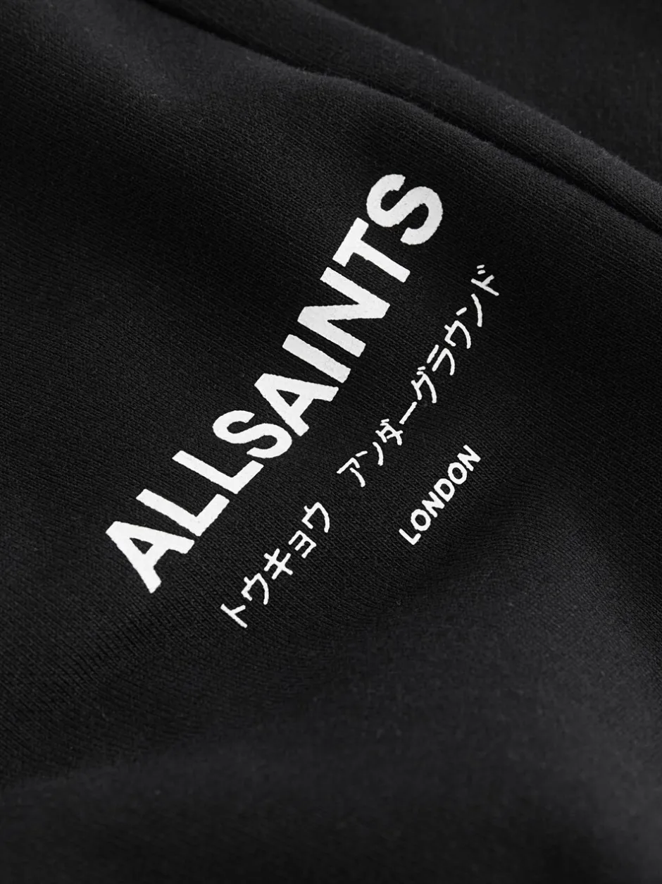 Joggingbroeken|smALLSAINTS - Underground rechte joggingbroek met omslag van 100% katoen Zwart