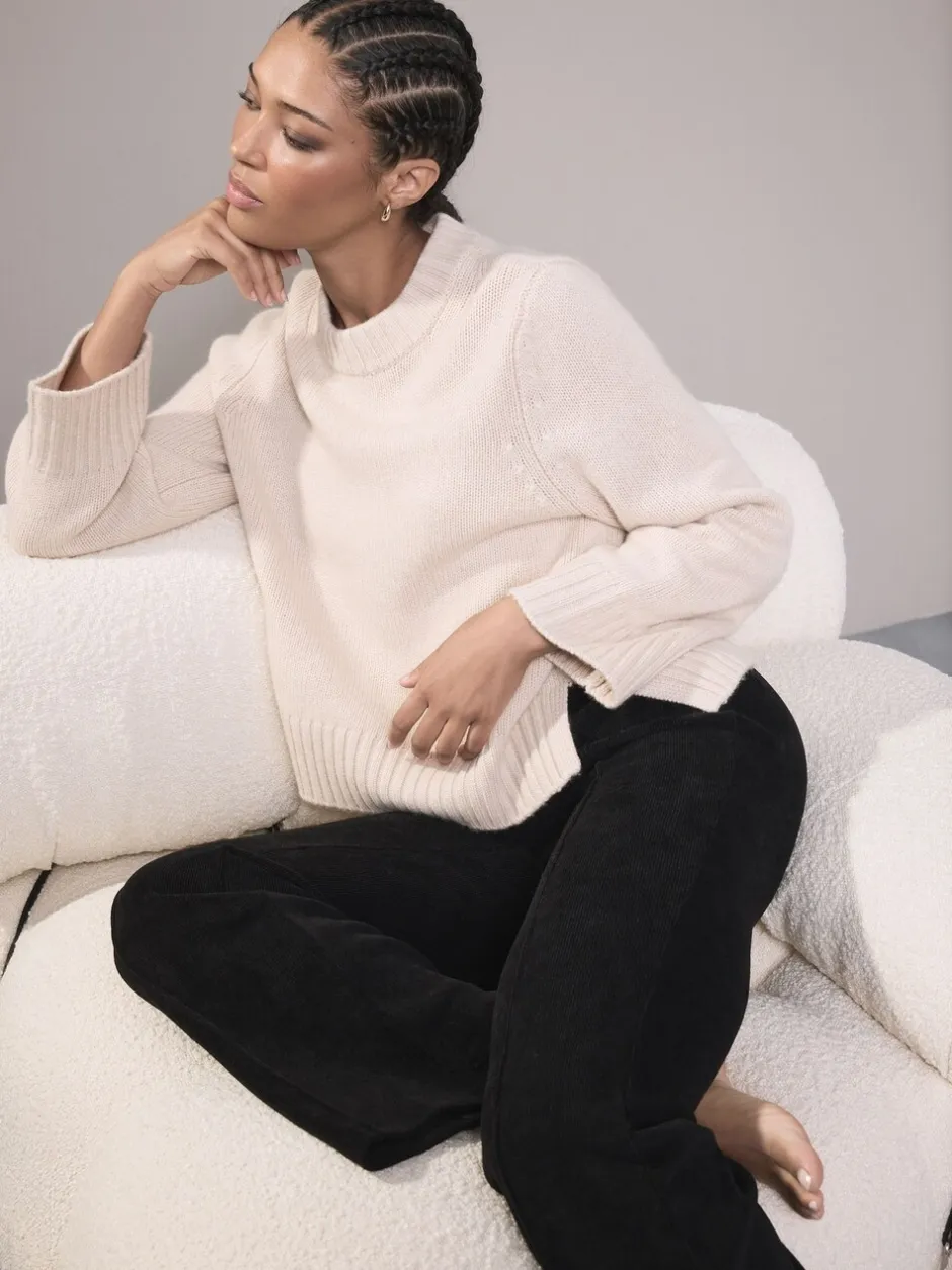 Broeken|Next Zwart - Smoothing Corduroy Bootcut Trousers