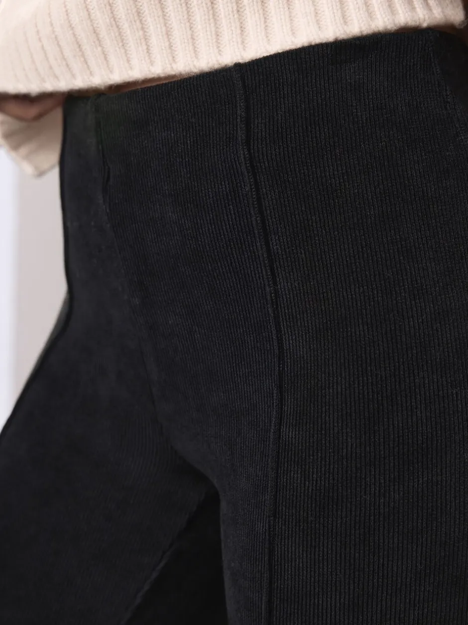 Broeken|Next Zwart - Smoothing Corduroy Bootcut Trousers