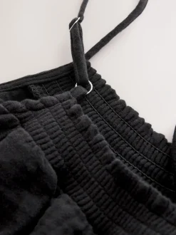 Jumpsuits En Playsuits*Next - Speelpakje met dubbele stof Zwart