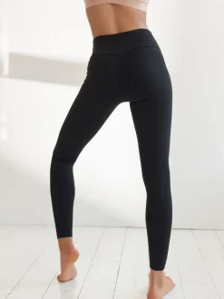 Leggings En Joggingbroeken|Sportkleding*Next - Sport Dry Tech buikcorrigerende legging met hoge taille en volledige lengte Zwart