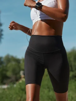 Shorts|Next Zwart - Sports Dry Tech buikcorrigerende shorts