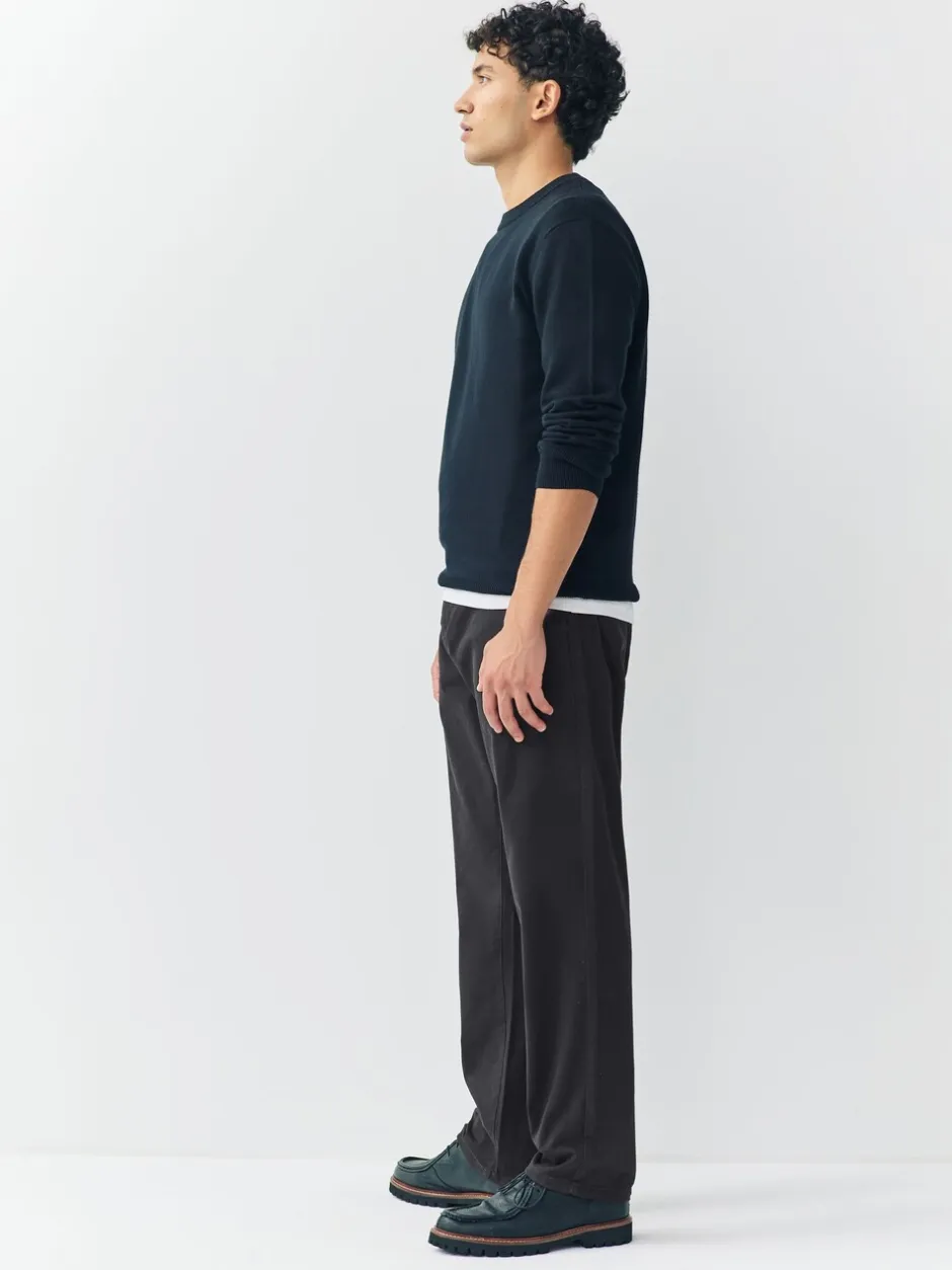 Broeken En Chino's|Next Zwart - Standaard toelopende pasvorm - Stretchy chino