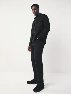 Jeans*Next Zwart - Standaard toelopende pasvorm - Motionflex jeans