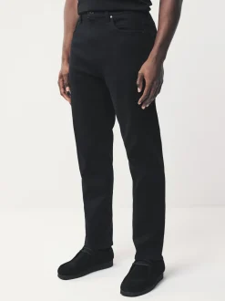 Jeans*Next Zwart - Standaard toelopende pasvorm - Motionflex jeans