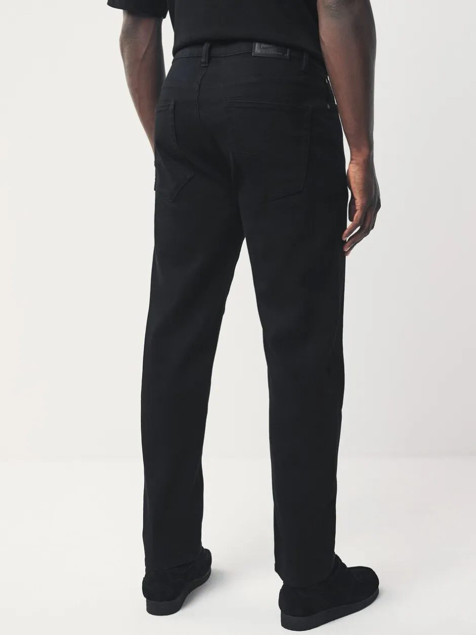 Jeans*Next Zwart - Standaard toelopende pasvorm - Motionflex jeans