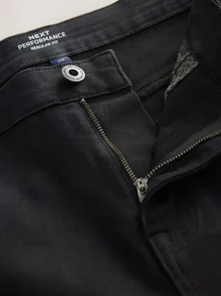 Jeans*Next Zwart - Standaard toelopende pasvorm - Motionflex jeans