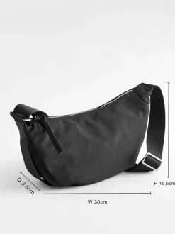 Tassen En Portemonnees*Next Zwart - Stoffen schoudertas