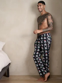 Pyjama's*Next Zwart - Storm Trooper Printed Christmas Pyjama Bottoms