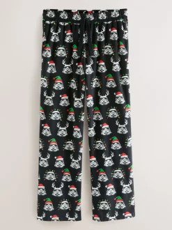 Pyjama's*Next Zwart - Storm Trooper Printed Christmas Pyjama Bottoms
