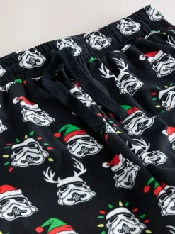 Pyjama's*Next Zwart - Storm Trooper Printed Christmas Pyjama Bottoms