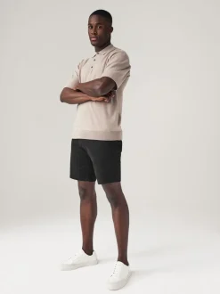 Shorts*Next Zwart - Straight fit - Chinoshort met stretch
