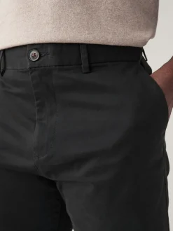 Shorts*Next Zwart - Straight fit - Chinoshort met stretch