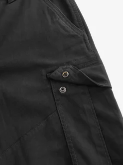 Broeken En Chino's*Next Zwart - Straight fit - Katoenen cargostretchbroek