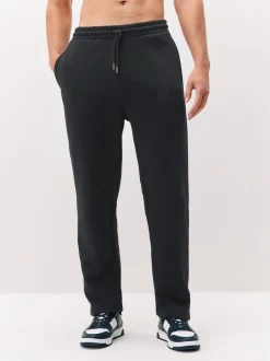 Joggingbroeken*Next Zwart - Straight fit - Relaxed Fit Brushback Heavyweight Joggers
