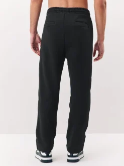 Joggingbroeken*Next Zwart - Straight fit - Relaxed Fit Brushback Heavyweight Joggers