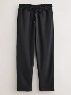 Joggingbroeken*Next Zwart - Straight fit - Relaxed Fit Brushback Heavyweight Joggers
