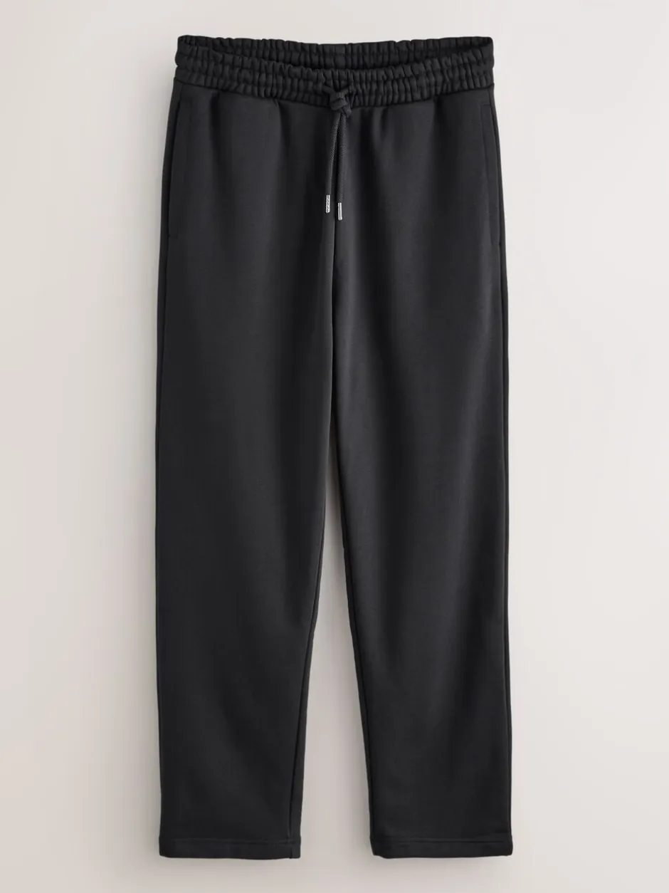 Joggingbroeken*Next Zwart - Straight fit - Relaxed Fit Brushback Heavyweight Joggers