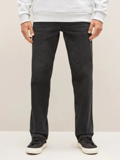 Jeans*Next - Straight-fit Essential stretchy jeans met rechte pasvorm Zwart
