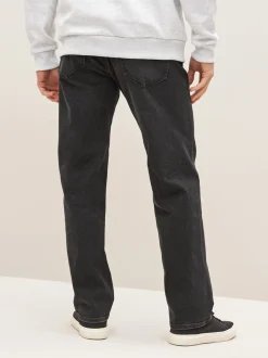Jeans*Next - Straight-fit Essential stretchy jeans met rechte pasvorm Zwart
