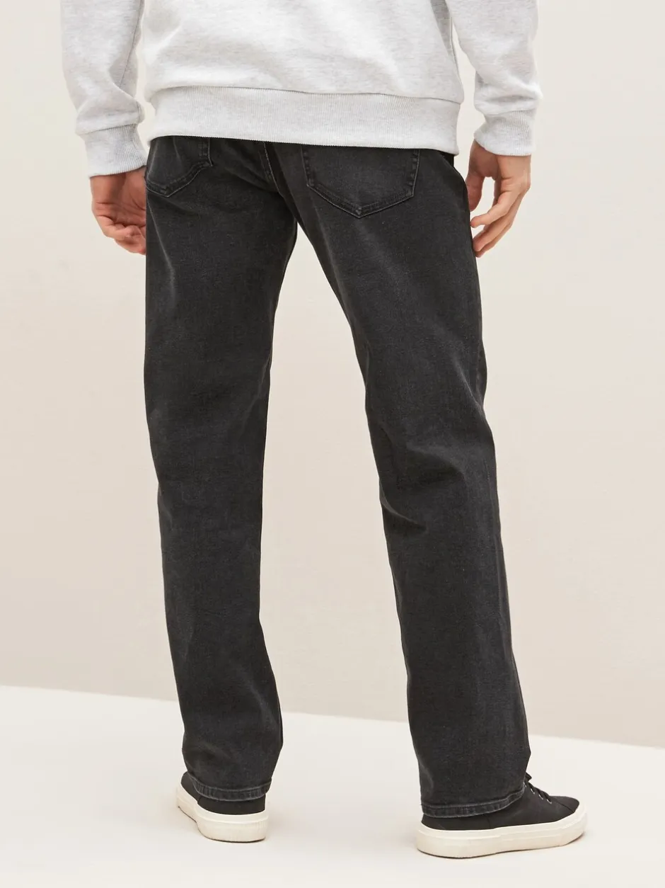 Jeans*Next - Straight-fit Essential stretchy jeans met rechte pasvorm Zwart
