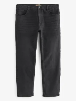 Jeans*Next - Straight-fit Essential stretchy jeans met rechte pasvorm Zwart