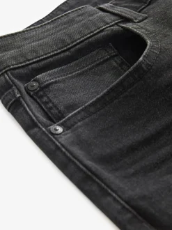 Jeans*Next - Straight-fit Essential stretchy jeans met rechte pasvorm Zwart