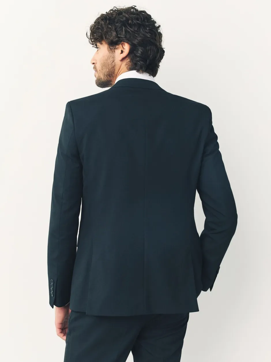 Blazers En Business-Jasjes|Pakken*Next - Strakke Pasvorm - Kostuum met twee knopen: colbert Zwart