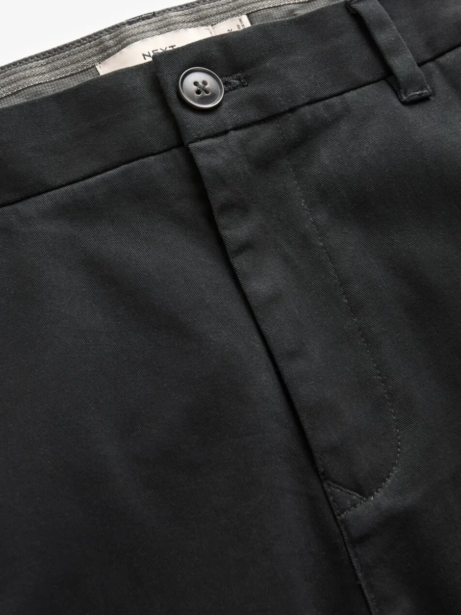 Broeken En Chino's*Next Zwart - Strakke Pasvorm - Stretchy chino