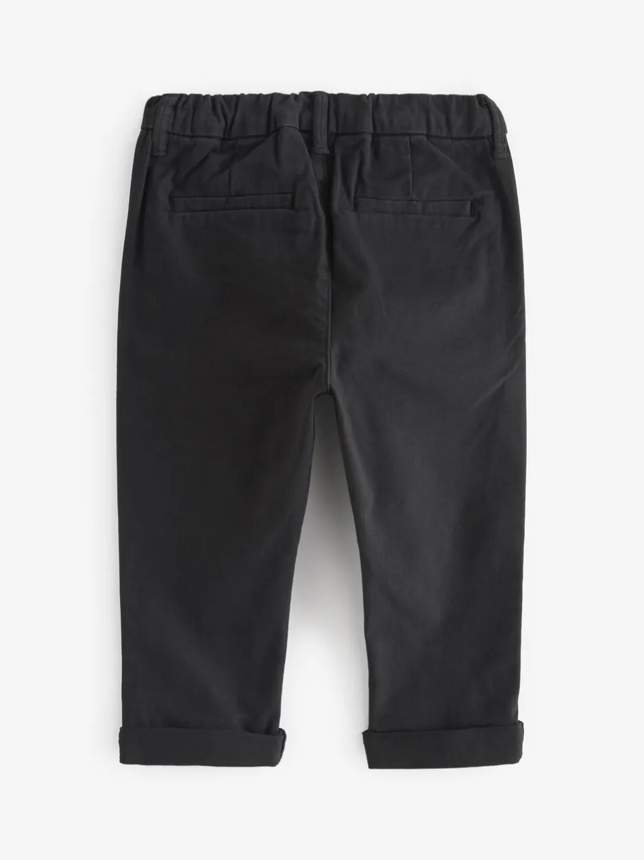 Gelegenheidskleding|Broeken En Chino's*Next Zwart - Stretch Chino Broek (3mnd-7jr)
