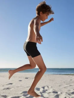 Badkleding|Next - Stretch zwemshorts (3-16 jr) Zwart