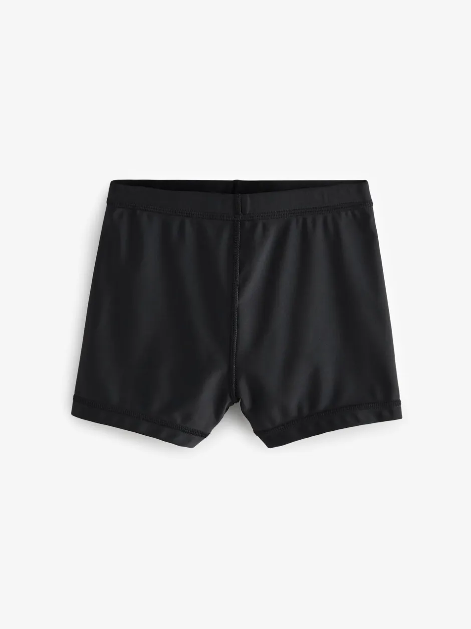 Badkleding|Next - Stretch zwemshorts (3-16 jr) Zwart
