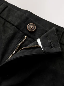 Schoolkleding|Broeken En Chino's|Next Zwart - Stretchy chino's (3-17jr)