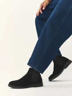 Boots|Next - Suède Chelsea-laars Zwart