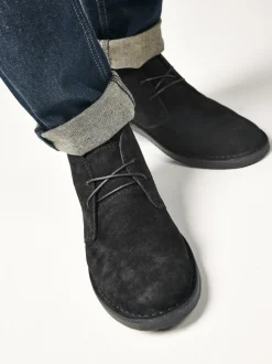 Boots|Next Zwart - Suède woestijnlaars