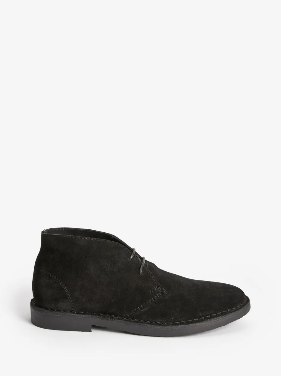 Boots|Next Zwart - Suède woestijnlaars