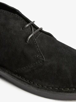 Boots|Next Zwart - Suède woestijnlaars